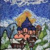 'Рождественская ночь' (бисер). Анастасия Гуськова, 12 л. Лауреат конкурса детского творчества Мичуринского благочиния.
